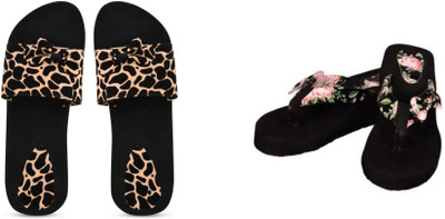 BOOMBEAUTY Women Slides(Multicolor , 5)