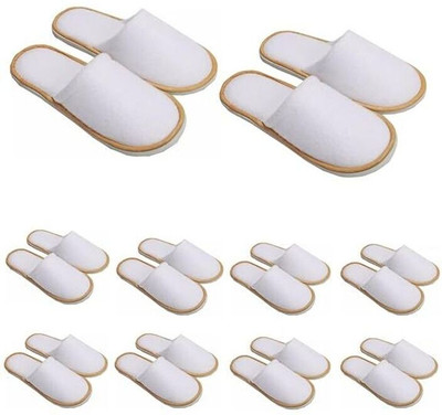 KALPANA'S Men Slippers(Brown, White , 11)