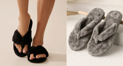 Sale YUG Women Flip Flops(Grey, Grey , 7)