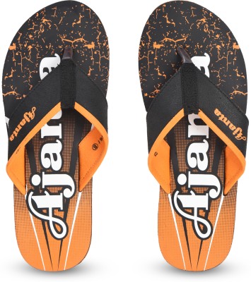 AJANTA Men Flip Flops(Orange , 6)