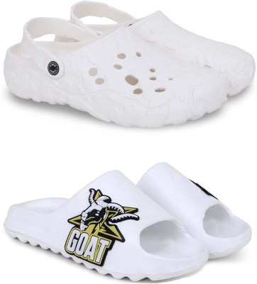 Pampy Angel Men Clogs(White, White , 6)