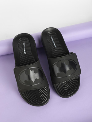 BEWAKOOF Men Slides(Black , 8)
