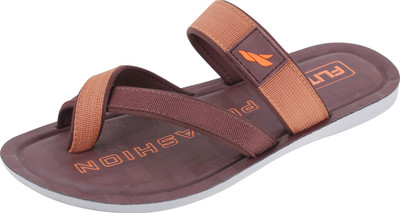 FLITE Men Flip Flops(Tan , 7)