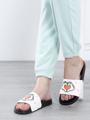 Kook N Keech Women Flip Flops(White , 6)