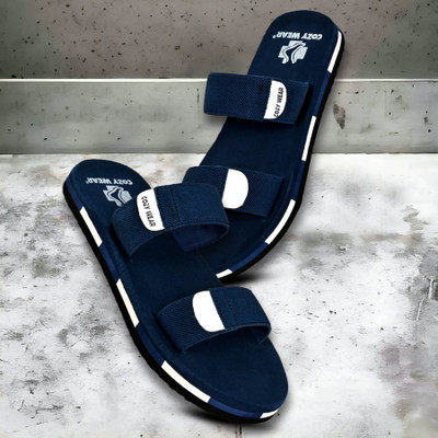 Cozy Wear Men Slippers(Blue , 6)