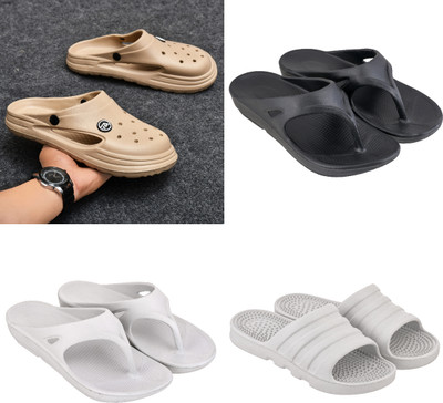 house of common Men Slides(Multicolor , 10)