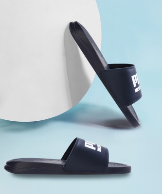 PUMA Men Slides(Blue , 8)