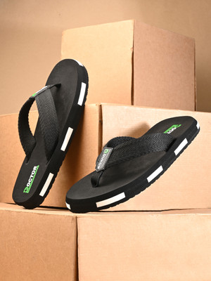 Doctor Health Super Soft Men Men's Orthopedic Slippers | Soft Cushion, Lightweight, Doctor Recommended Design Slippers(Black , 10)