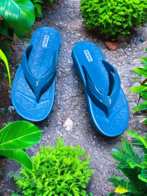 action Women Slippers(Blue , 8)