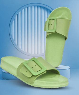 TieFit Women Slides(Green , 5)