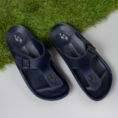 aerowalk Men Slippers(Blue , 7)