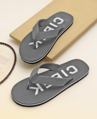 CIBEK Men Flip Flops(Grey , 10)