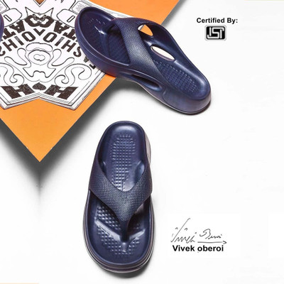 BERSACHE Men Slippers(Blue , 12)