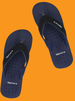 SLIPCARE Men Men Extra Soft Orthopaedic Comfort House Dr Slippers Doctor Ortho Care Diabetic Flip Flops(Navy , 8)