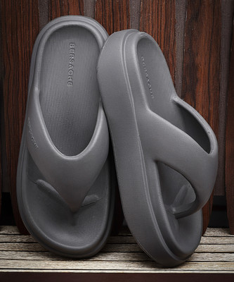 BERSACHE Women Slides(Grey , 8)