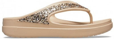 CROCS Women Flip Flops(Beige , 2)