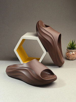 Footup Men Newlaunch|Diabetic|Orthopedic|Lightweight|Antiskid|Fashionable| Flip Flops Slippers(Brown , 7)