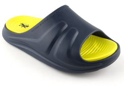 RED TAPE Men Slides(Navy, Green , 10)