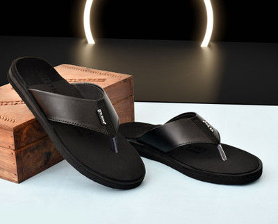 DR STTEP Men Slippers(Black , 8)