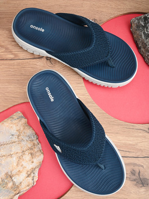 Onsole Men Flip Flops(Navy , 7)