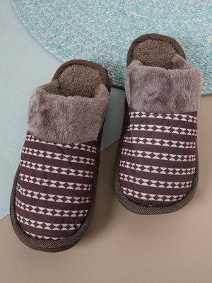 Walkfree Men Slides(Brown , 8)