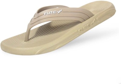 FLITE Men Flip Flops(Beige , 9)