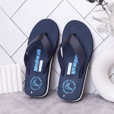 Mediwalk Men 1 Pairs |EVA | Premiun| Comfort| All Season| Trendy Slipper Slippers(Blue , 9)