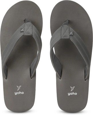 yoho Men Slippers(Grey , 12)