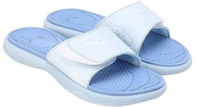 PUMA Women Slides(Blue , 4)