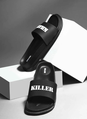 KILLER Men Slides(Black , 7)