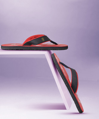 PUMA Men RCB V3 IDP Flip Flops(Black, Red , 9)