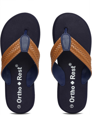 Ortho + Rest Men Flip Flops(Blue , 9)