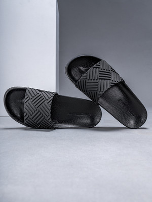 REDTAPE Men Slides(Black , 6)