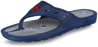 Ancs Men Flip Flops(Blue , 10)
