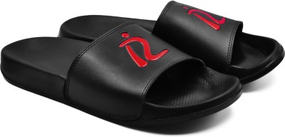 RADDZ SPORTS Men Slides(Black , 10)