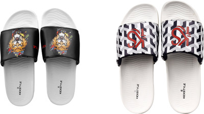 KICKSTYLE Men Slides(Multicolor , 9)