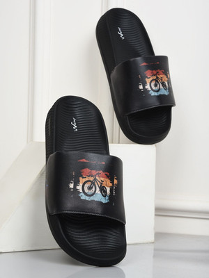 Wavvy Men Slides(Black , 7)