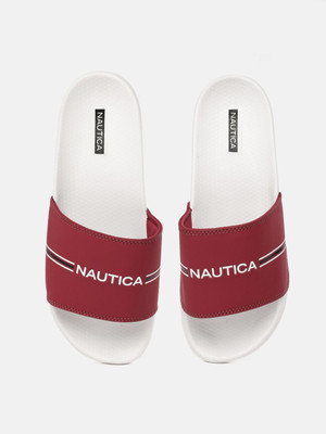 NAUTICA Men Slides(Maroon , 10)
