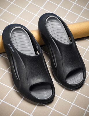 Abros Men Slides(Black , 10)