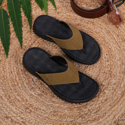 STYLE HEIGHT Men Slippers(Tan , 8)