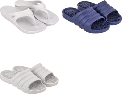ventus Men Slippers(Grey, Blue , 7)