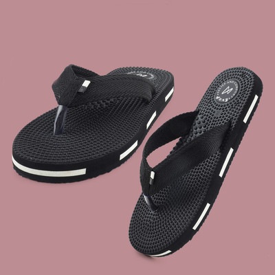 Evox Men Super Soft|Ortho Care Slipper|Orthopedic|Stylish|Comfortable Slippers(Black , 6)