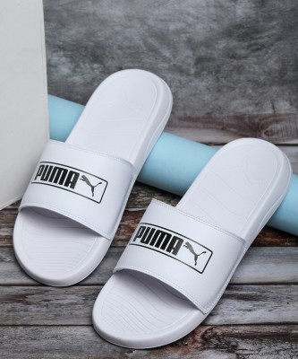 PUMA Men Alvi Slides For Men (White) Slides(White, Black, Multicolor , 9)