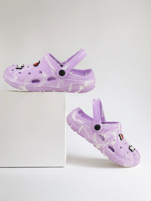 STR Women Water Proof | Comfort | Anti-Skid Clogs Sandal Slippers(Purple , 7)