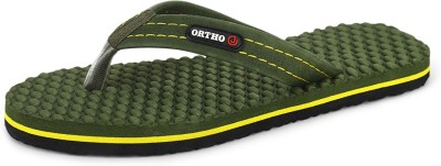 ORTHO JOY Men Flip Flops(Green , 8)