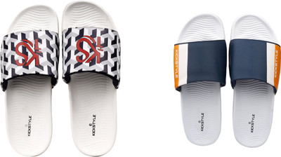 KICKSTYLE Men Slides(Multicolor , 9)