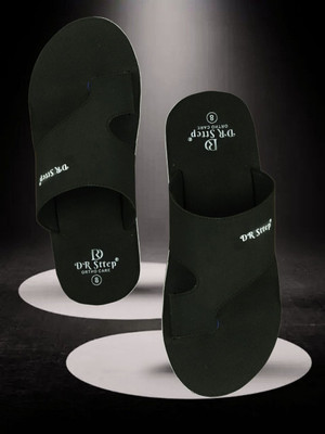 DR STTEP Men Slippers(Black , 7)
