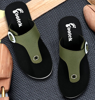 Footek Women Slippers(Green , 7)