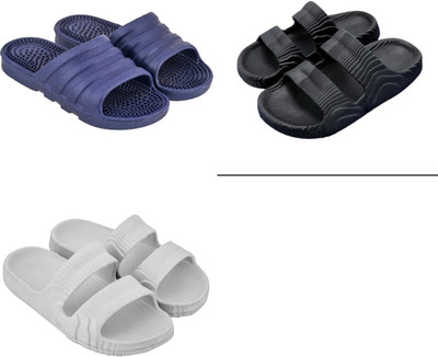 Feel alive Men Slippers(Multicolor , 8)