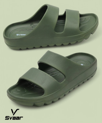 Svaar Men Slides(Olive, Green , 10)